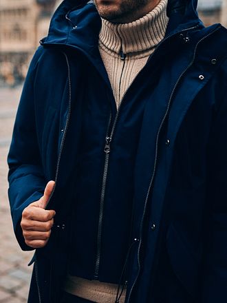 Suitable Parka Black Mountain Navy