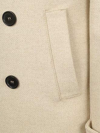 Suitable Coat Caban Wol Blend Ecru