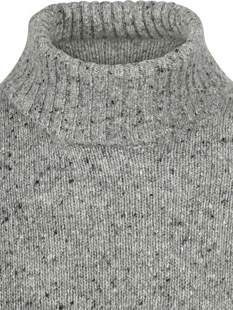 Suitable Rullekrage Donegal Tweed Eco Ull Grå