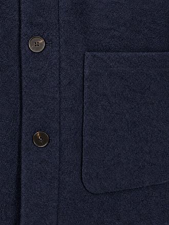 Suitable Surchemise Laine Bouclée Bleu Marine