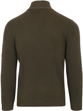 Suitable Halv-Zip Tröja Noord Mörkgrön