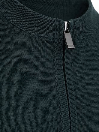 Suitable Crew Zip Merino Dark Green