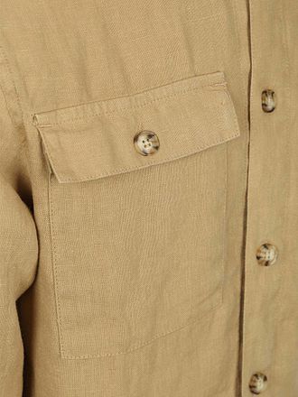 Suitable Linnen Overshirt Beige