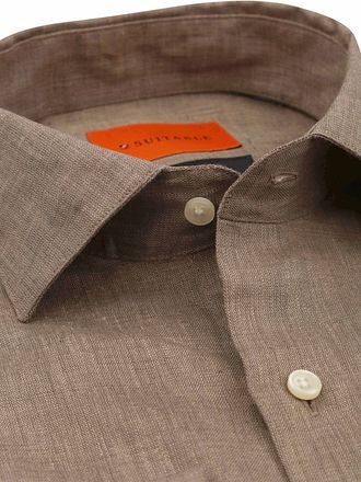 Suitable Linskjorte Taupe