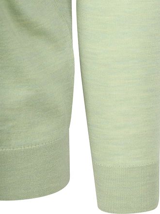 Suitable Merino Half Zip Sweater Light Green