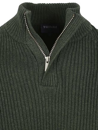 Suitable Mou Half Zip Pullover Dark Green