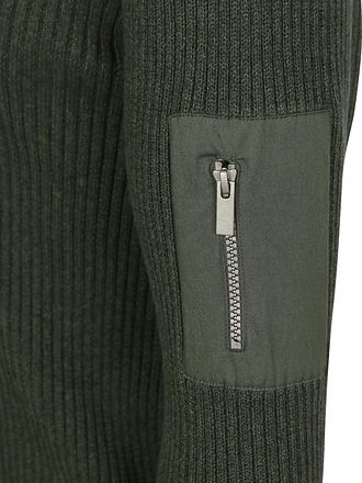 Suitable Mou Halv Zip Genser Mørkegrønn