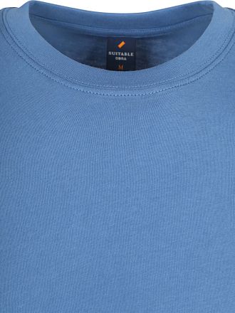 Suitable Obra T-Shirt à Col Rond Haut Bleu Mid 2-Pack