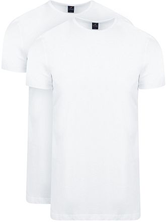 Suitable Ota T-Shirt Round Neck White 2-Pack