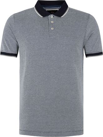 Suitable Oxford-polo Mørkeblå