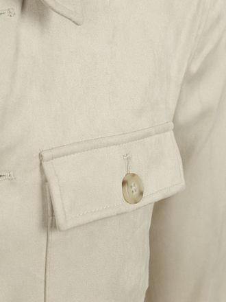 Suitable Pasetta Overshirt Råhvit