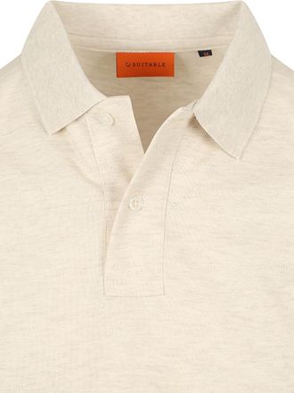 Suitable Mang Poloskjorte Ecru
