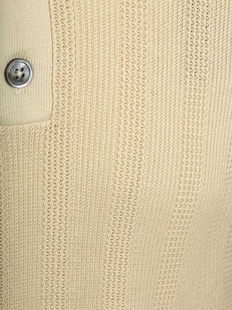 Suitable Polo Maille Jacquard Sable