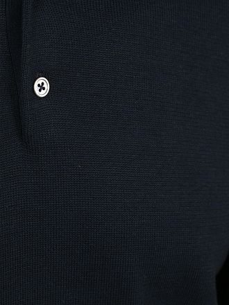 Suitable Longsleeve Poloshirt Flat Knit Navy