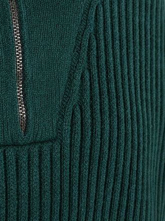 Suitable Half Zip Pullover Sailor Wool Blend Dunkelgrün