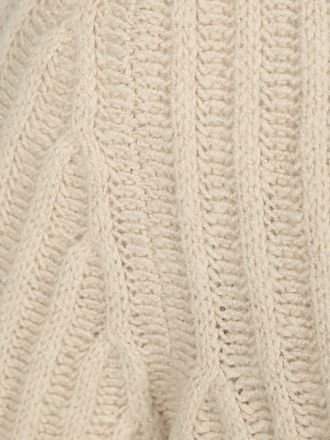 Suitable Pullover Boiled Wool Ecru