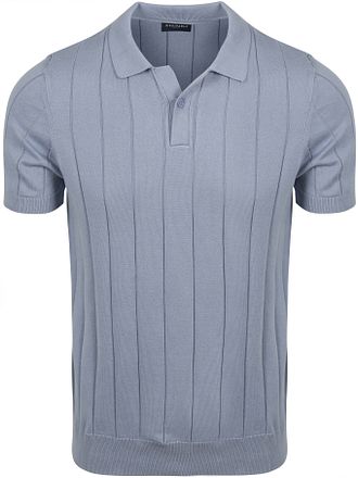 Suitable Respect Polo Drop Needle Bleu Acier