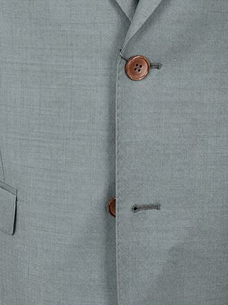 Suitable Sharkskin Suit Wool Green