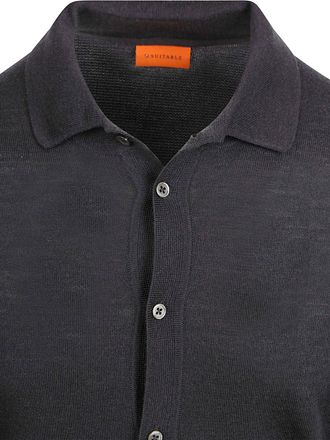 Suitable Cardigan Shirt Merino Anthracite