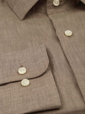 Suitable Shirt Linen Taupe