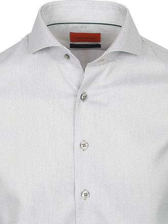 Suitable Skjorta Jacquard Lyx Grön