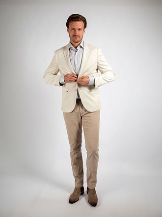 Suitable Skjorte Med Ekstra Lange Ermer Trykk Taupe med Stefan