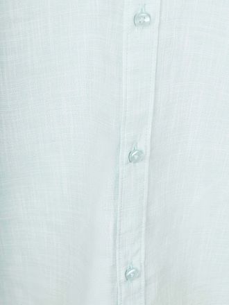 Suitable Skjorte Cotton Slub Lysegrønn