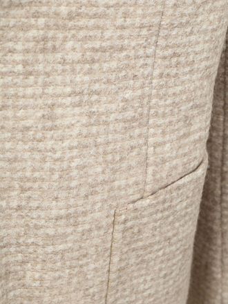 Suitable Strikket Blazer Uden Foring Beige