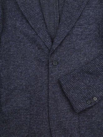 Suitable Strikket Blazer Uden Foring Marineblå