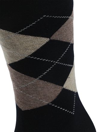 Suitable Strumpor Argyle Marinblå