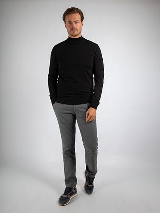 Suitable Tröja Cooldry Stickad Rullkrage Svart