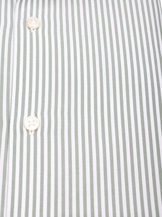 Suitable Twill Shirt Extra Long Sleeves Stripe Green