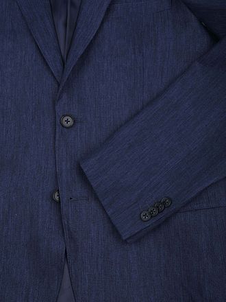 Suitable Veste de Costume Linen Twill Marine