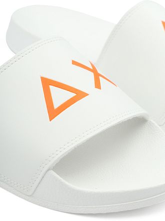 Sun68 Slippers Logo Bianco Wit