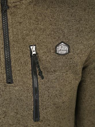 Superdry Half Zip Pullover Fleece Olive