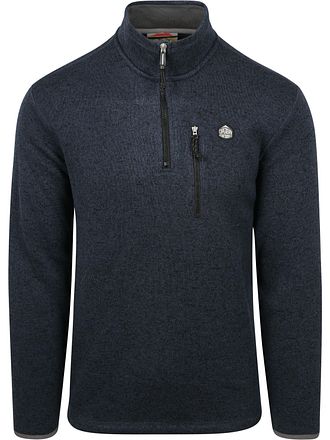 Superdry Halvzip Tröja Fleece Marinblå