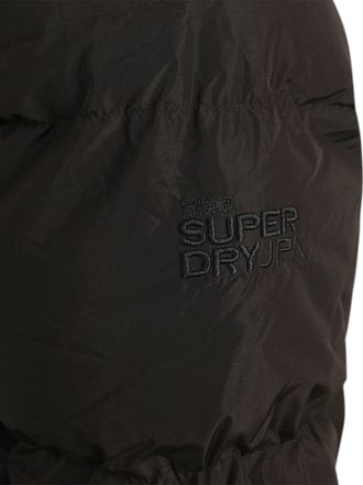 Superdry Lång Dunjacka med Huva Svart