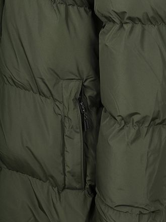 Superdry Lång Pufferjacka med Huva i Mossgrön