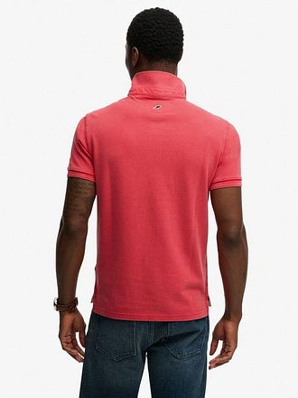 Superdry Polo Pique Classic Raspberry Rosa