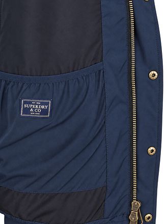 Superdry Premium Pufferjakke Hætte Navy