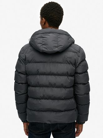 Superdry Pufferjacka Hooded Antracit