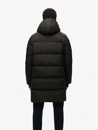 Superdry Veste Bouffante Long Hooded Noir