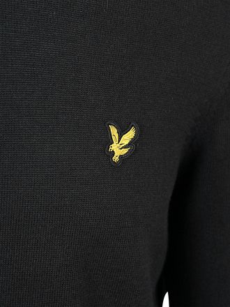 Lyle & Scott Halv Glidelåsgenser Svart