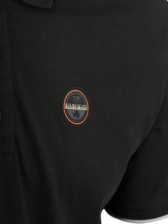 Napapijri E-Badge Piqué Polo – Svart