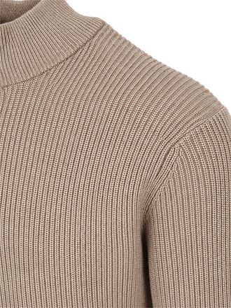 Suitable Half Zip Jersey Cowo Taupe