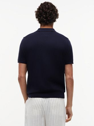 Tommy Hilfiger Knitted Polo Shirt Navy