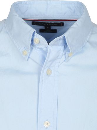 Tommy Hilfiger Poplin Skjorte Flex Lyseblå