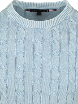 Tommy Hilfiger Pullover Cable Light Blue