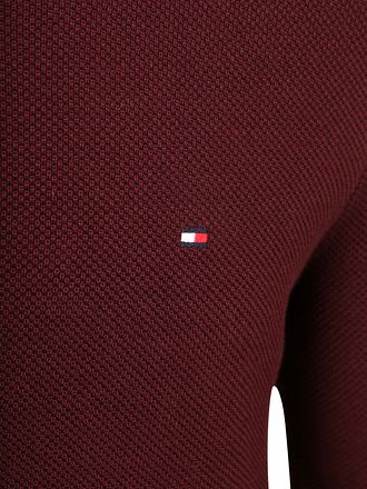 Tommy Hilfiger Strukturerad Tröja Vinröd