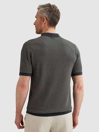 Vanguard Knitted Pologenser Stripes Marineblå